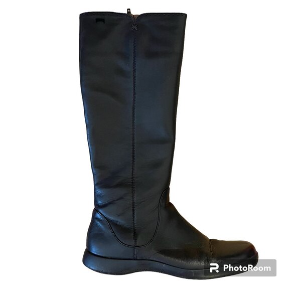 EUC CAMPER Spiral Comet Tall Black Boots US 7M/EU 37 - Picture 14 of 14